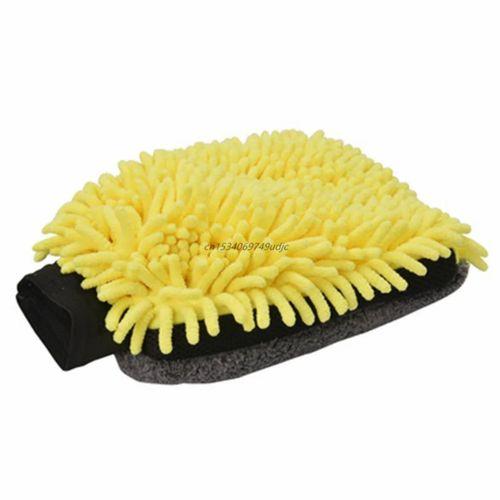 Mikrofiber Araba Yıkama Eldiveni Yumuşak Çift Yönlü Temizlik Eldiveni
