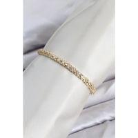 CM Model Zirkon Taşlı VIP Seri Gold Renk Pirinç Kadın Bileklik