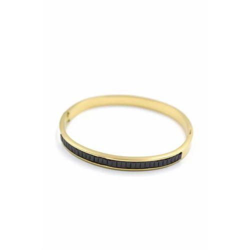 Baget Taşlı Bilezik - Siyah