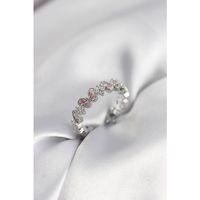 Pembe Zirkon Taşlı Kelebek Model Kadın Yüzük