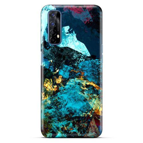 Lopard Oppo Realme 7 Uyumlu Kılıf Soyut Sanat (40) Desenli Fit Silikon Kılıf