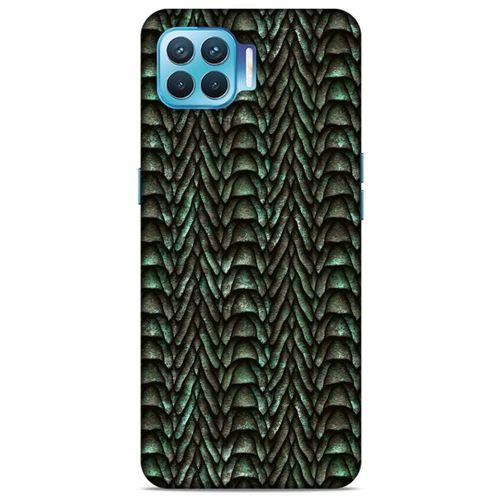Oppo Reno 4 Lite Kılıf Dragons (9) Kılıf Ejderha Cilt Açık Yeşil