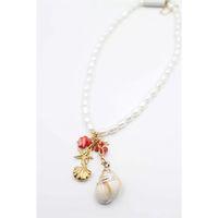 İnci Charm Kolye - Beyaz