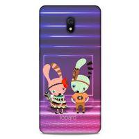 Xiaomi Redmi 8A Kılıf FunnyMaX (4) Koruma Kılıfı Mor Pembe