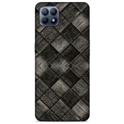 Huawei P40 Lite Kılıf Patchwork (25) Antişok Kapak Siyah Gri