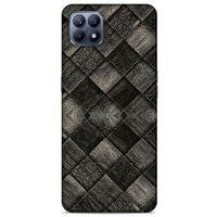 Huawei P40 Lite Kılıf Patchwork (25) Antişok Kapak Siyah Gri