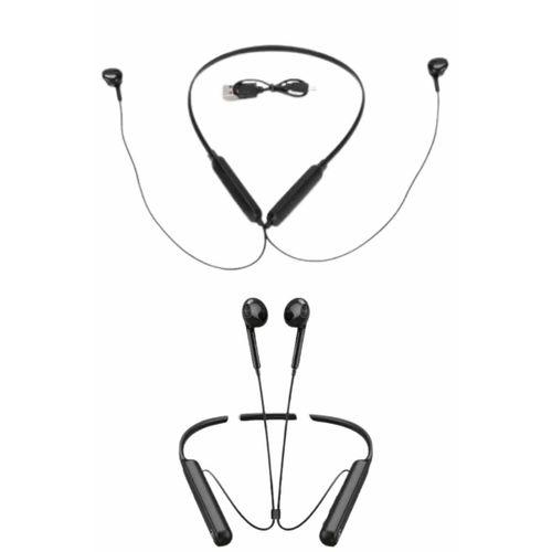 100 Saat Kablolu Boyun Askılı Dijital Göstergeli Bluetooth Kulaklığı