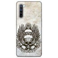 Lopard Oppo Reno 3 Pro 5g Uyumlu Kılıf Tattoo's (6) Silikon Kılıf Siyah Gri