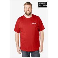 Erkek Büyük Beden New York Baskılı Bisiklet Yaka Tshırt SPR25BTS14