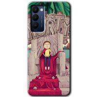 MRCİLETİSİM Tecno Camon 18T Kılıf HD Desen Baskılı Arka Kapak+Temperli Cam - Morty