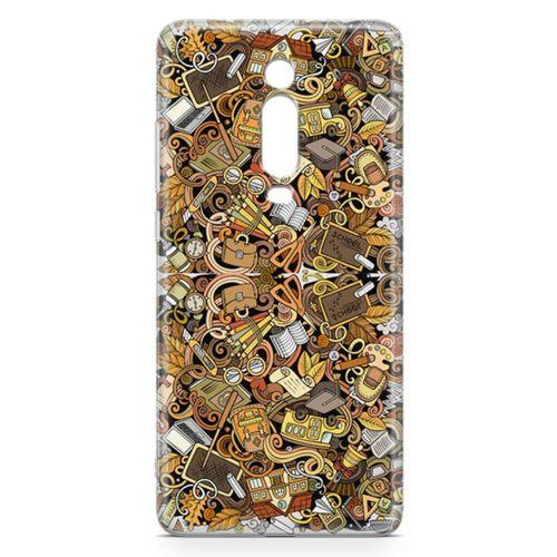 Xiaomi Redmi K20 Kılıf Eğitimci Doodle Arka Kapak Koruma Desenli Full Koruyucu