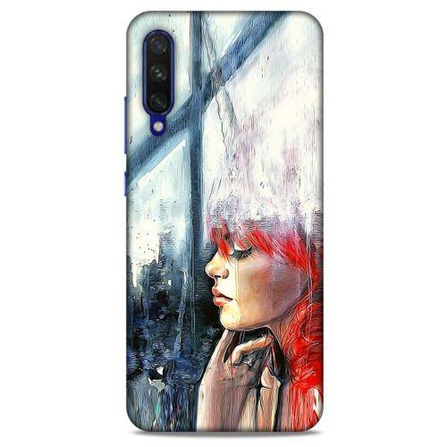 Xiaomi Mi A3 Kılıf Depresyon (14) Lansman Kılıf Mor Bordo