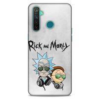 Realme 5 Pro Uyumlu Kılıf Rick And Morty (4) Koruma Kılıfı Eye Patch Morty