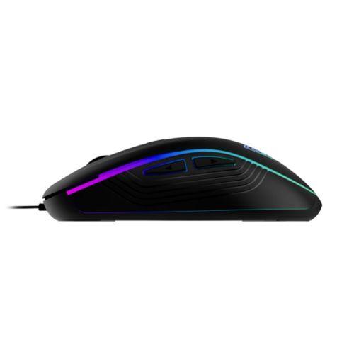 GAMDIAS AURA GS3, Çok Renkli Aydınlatma,  USB Kablolu, 6 Tuşlu, Gaming Mouse, 3600DPI, Siyah
