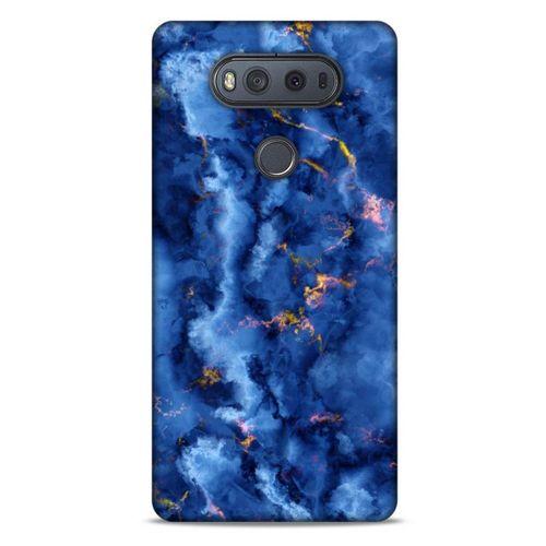 LG K61 Uyumlu Kılıf Mavi Delisi (7) Telefon Kılıfı Mermer