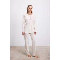 Uzun Kollu T-shirt Pantolon Pijama Takımı