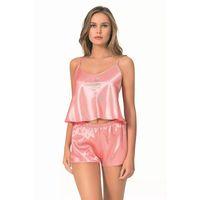 Mercan Saten Babydoll Şort Takımı