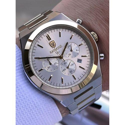 Raymond Nişan Ve Damatlara Özel Çelik Kordon 2 Yıl Garantili 5 Atm Erkek Kol Saati+Bileklik RMD.13