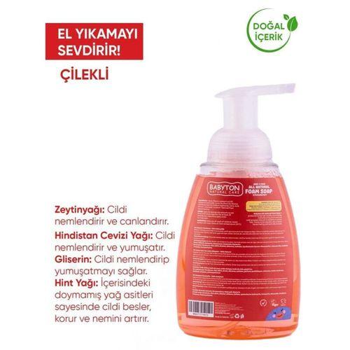 Babyton Babyton Çocuklar İçin Doğal Köpük Sabun Çilek