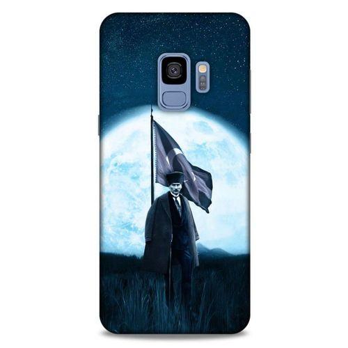 Samsung Galaxy S9 Kılıf Atatürk (45) Liquid Air Kılıf Ay Işığı
