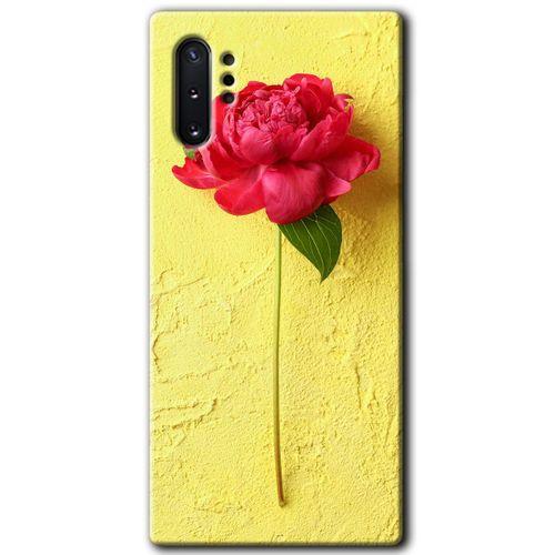 Potkal Hediye Fabrikası Samsung Galaxy Note 10 Plus Kılıf HD Desen Baskılı Arka Kapak - Kırmızı Gül