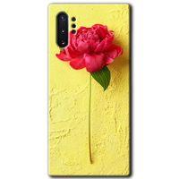 Potkal Hediye Fabrikası Samsung Galaxy Note 10 Plus Kılıf HD Desen Baskılı Arka Kapak - Kırmızı Gül
