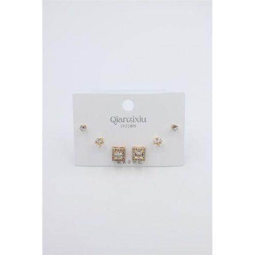 Çoklu Set Küpe - Altın