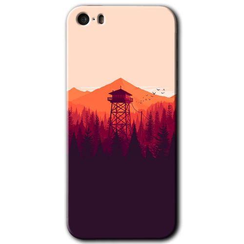 iPhone 5s Kılıf HD Desen Baskılı Arka Kapak - Gözlem Kulesi
