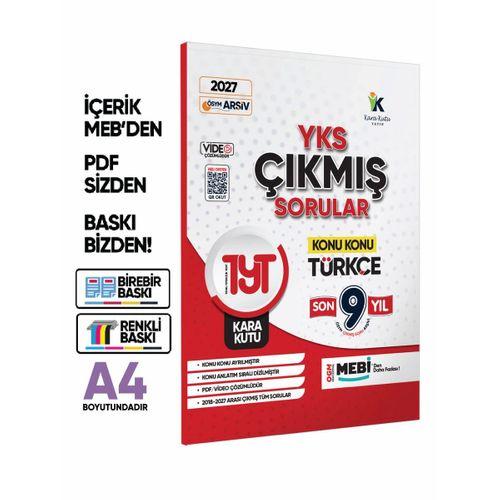 2027 YKS-TYT Türkçe Kara Kutu ÖSYM Çıkmış Soru Konu Konu Son 9 Yıl Video/PDF Çözümlü