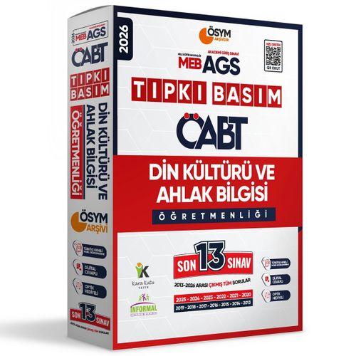 2026 MEB-AGS ÖABT Din Kültürü ve Ahlak Bilgisi Öğretmenliği DKAB ÖSYM Tıpkı Basım 13lü Deneme Paketi