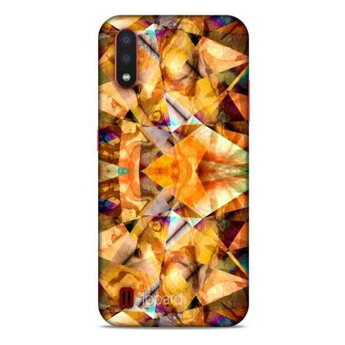 Samsung Galaxy A01 Kılıf Pastel Renkler (23) Ultra Koruma Kılıfı Turuncu