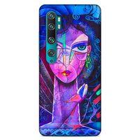 Lopard Xiaomi Mi Note 10 Pro Uyumlu Kılıf Sürreal Yüzler ♀ (47) Crystal Flex Kılıf Baskılı