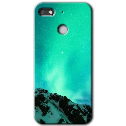 Potkal Hediye Fabrikası General Mobile GM 8 Go HD Baskılı Kılıf + 9D Tam Ekran Koruyucu - Aurora