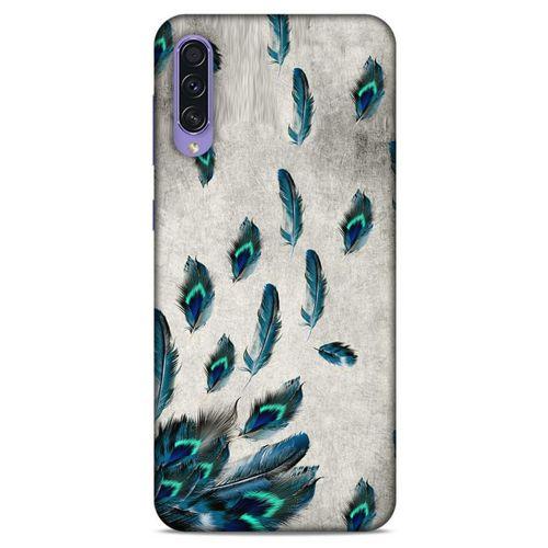 Samsung Galaxy A50s Kılıf Desenli Özel Seri Tüyler (16) Kalın Kılıf