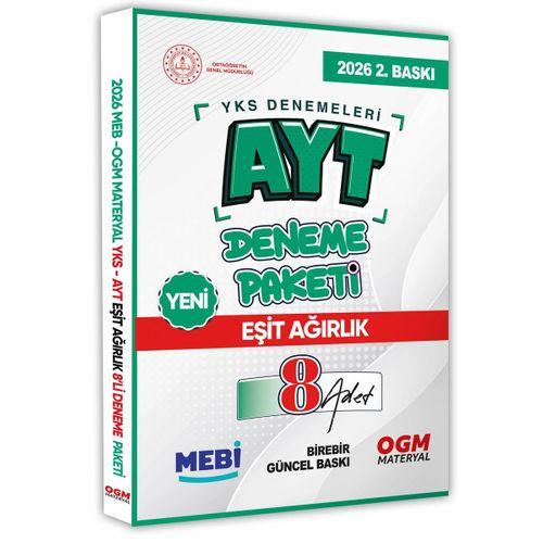 2026 YKS-AYT MEBİ ONLİNE Güncel EŞİT AĞIRLIK (TM) 8li Seri Deneme Fasikül Paketi (A4) BASKI ÜCRETİ