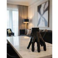 3d Siyah El Heykeli 17x16 Cm Raf Ve Masa Üstü Dekor