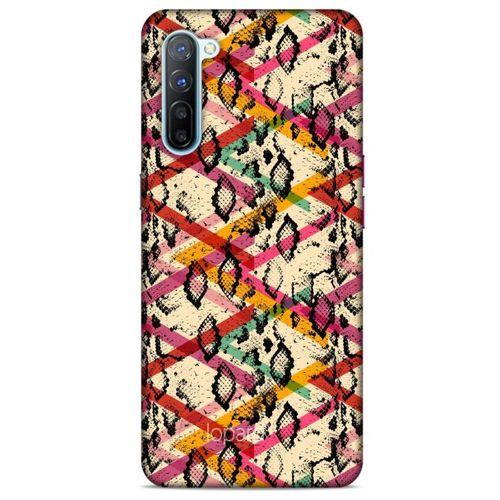 Oppo Reno 3 Kılıf Pastel Renkler (14) Lansman Kılıf Kırmızı Krem