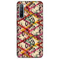 Oppo Reno 3 Kılıf Pastel Renkler (14) Lansman Kılıf Kırmızı Krem