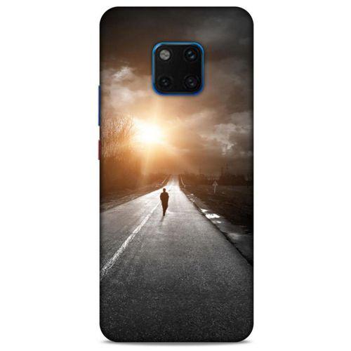 Huawei Mate 20 Pro Kılıf Depresyon (38) Neo Hybrid Kılıf Yeşil Kırmızı Mor
