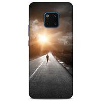 Huawei Mate 20 Pro Kılıf Depresyon (38) Neo Hybrid Kılıf Yeşil Kırmızı Mor