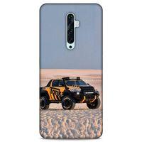 Lopard Oppo Reno 2z Uyumlu Kılıf PickUpX (44) Tough Armor Kılıf Turuncu Siyah