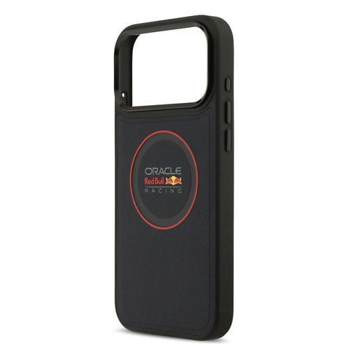 Apple iPhone 17 Pro Max Kılıf Redbull Orjinal Lisanslı M-safe Şarj Özellikli Kırmızı Halka ve Logo Kabartmalı PU Deri Kapak