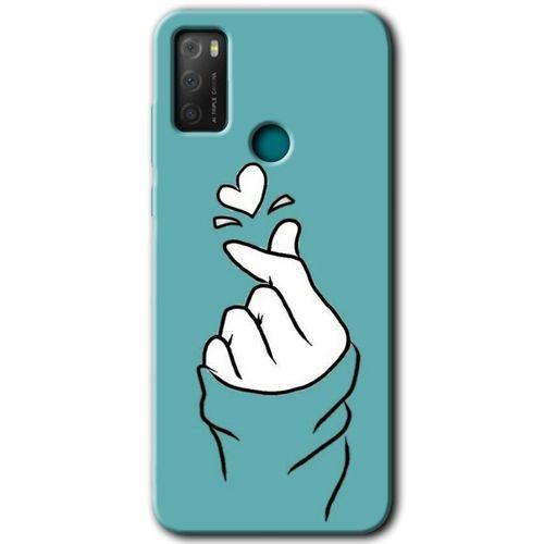 TCL 20E Kılıf HD Desen Baskılı Arka Kapak - Mutluluk