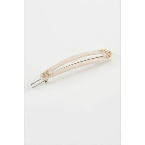 Oval Taşlı Klipsli Toka