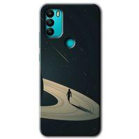 General Mobile GM 21 Plus Kılıf HD Desen Baskılı Arka Kapak - Space Planet