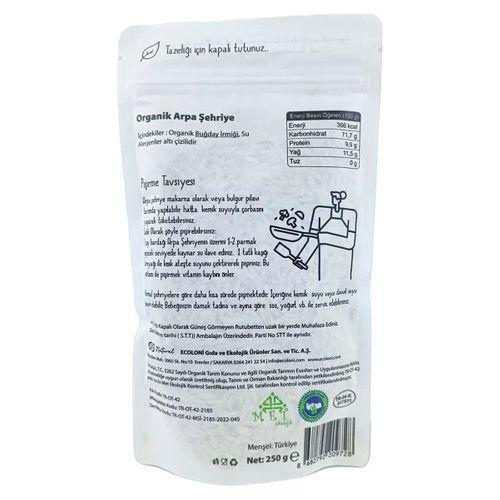 OG Natural OG Natural Organik Sade Arpa Şehriye 250 Gr