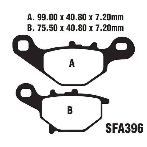 SEVGENT Ön Fren Disk Balatası Sfa396 Suzuki An 125(1995-2000) - Address 110(2015-2016)