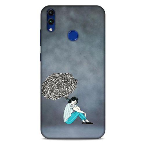 Huawei Honor 8C Kılıf Depresyon (5) Koruma Kabı Fuşya