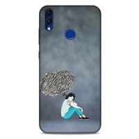 Huawei Honor 8C Kılıf Depresyon (5) Koruma Kabı Fuşya