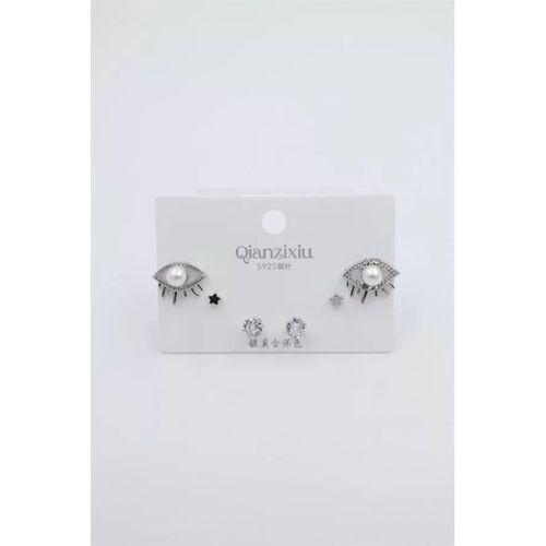 Çoklu Set Küpe - Gümüş